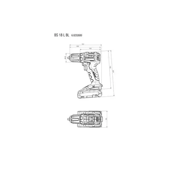 Дрель-шуруповерт аккумуляторная BS 18 L BL 2х2.0 LiIon кейс Metabo 602326500, изображение 7