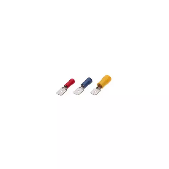 Разъем плоский РПИ-П 1.5-(6.3) красн. КВТ 49614