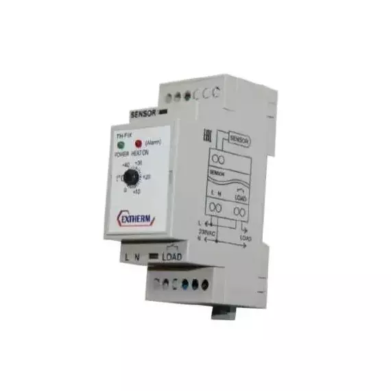 Термостат механический 16А для площадок; грунта; пола на DIN-рейку Extherm Th-fix