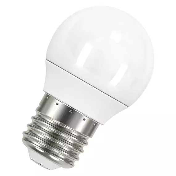 Лампа светодиодная LED Star Classic P 40 5.5W/827 5.5Вт шар матовая 2700К тепл. бел. E27 470лм 220-240В пластик. OSRAM 4052899971646