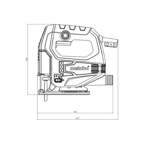Лобзик STEB 65 Quick 450Вт 600-3100/м мтн коробка Metabo 601030000, изображение 13