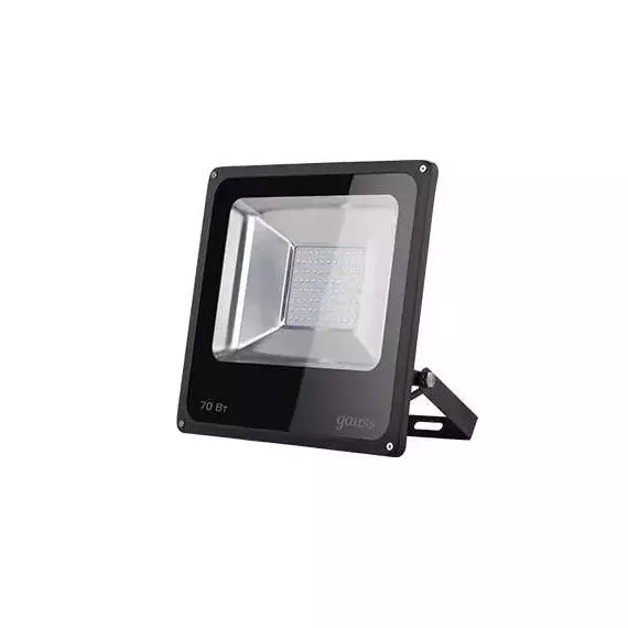 Прожектор светодиодный Elementary LED 70Вт IP65 6500К черн. Gauss 613100370