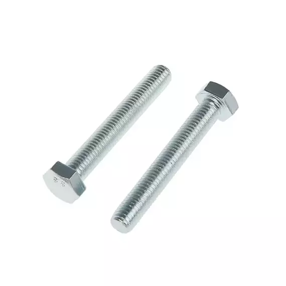 Болт М10х20 с шестигранной головкой цинк. DIN 933 (уп.25шт) класс прочности 8.8. коробка Tech-Krep 144903