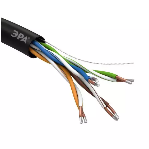 Кабель  UTP 4x2x24AWG Cat5e CCA PE OUTDOOR 305м SIMPLE (м) ЭРА Б0044436