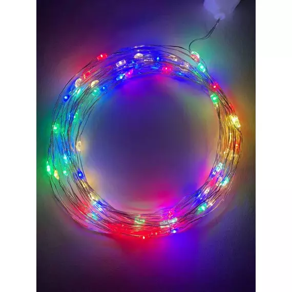 Гирлянда светодиодная "Нить" 10м 100LED 220В IP20 мультиколор ЭРА Б0047965