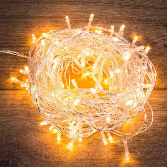 Гирлянда "Твинкл Лайт" 10м 80LED тепл. бел. провод прозр. Neon-Night 303-186
