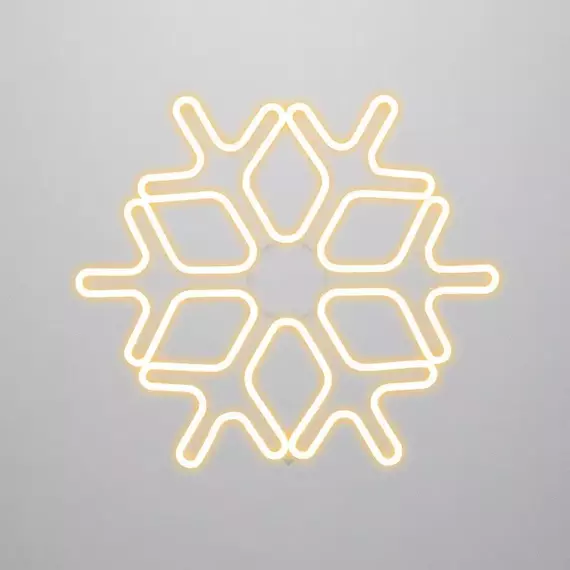 Фигура "Снежинка" из гибкого неона 60х60см тепл. бел. Neon-Night 501-326