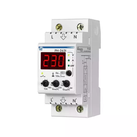 Реле напряжения PH-263 T НовАтек-Электро 3425600263т
