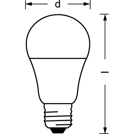 Лампа светодиодная LED Value LVCLA100 12SW/830 грушевидная матовая E27 230В 10х1 RU OSRAM 4058075578975, изображение 2