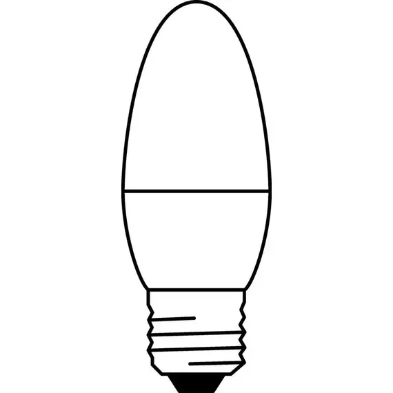 Лампа светодиодная LED Value LVCLB60 7SW/840 свеча матовая E27 230В 10х1 RU OSRAM 4058075579477, изображение 2