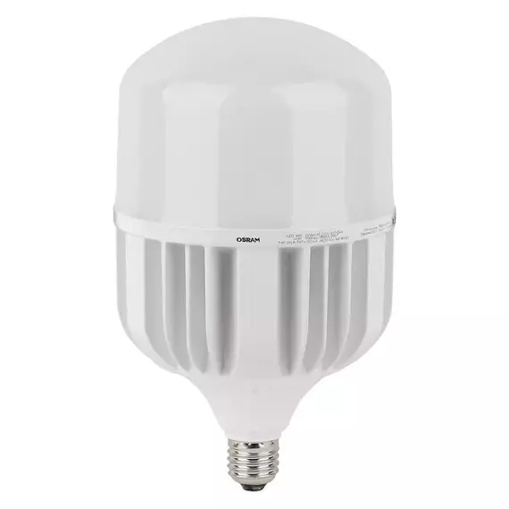 Лампа светодиодная LED HW T 80Вт (замена 800Вт) матовая 6500К холод. бел. E27/E40 8000лм угол пучка 200град. 140-265В PF>/=09 OSRAM 4058075576957
