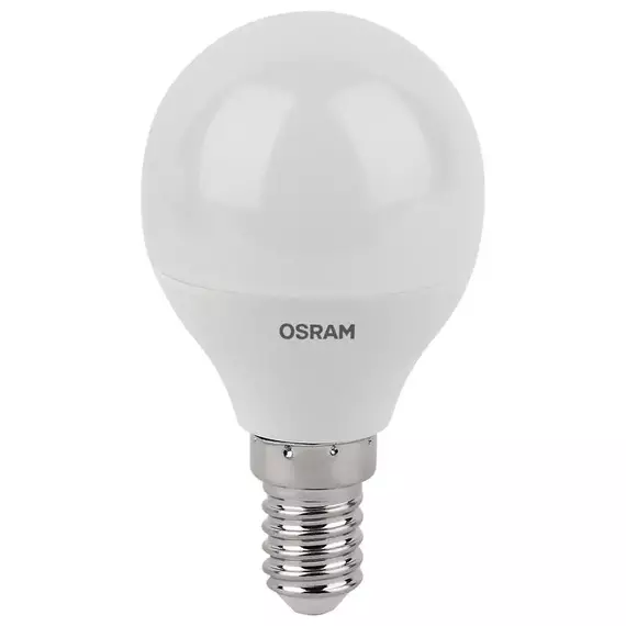 Лампа светодиодная LED Antibacterial P 5.5Вт шар матовая 4000К нейтр. бел. E14 470лм 220-240В угол пучка 200град. бактерицидн. покрыт. (замена 50Вт) OSRAM 4058075561618