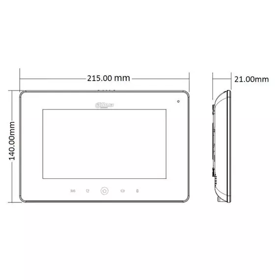 Видеодомофон DH-VTH5221DW бел. Dahua 478437, изображение 2