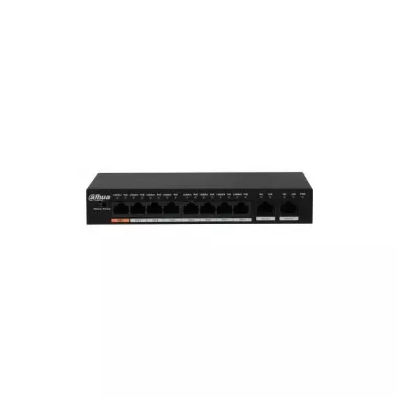 Коммутатор DH-PFS3010-8ET-96 8х100Мбит 8PoE неуправляемый Dahua 1084912