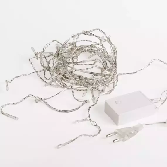 Гирлянда светодиодная "Бахрома" 3х0.8м 200 LED цвет тепл. бел. прозрачный ПВХ Neon-Night 255-066