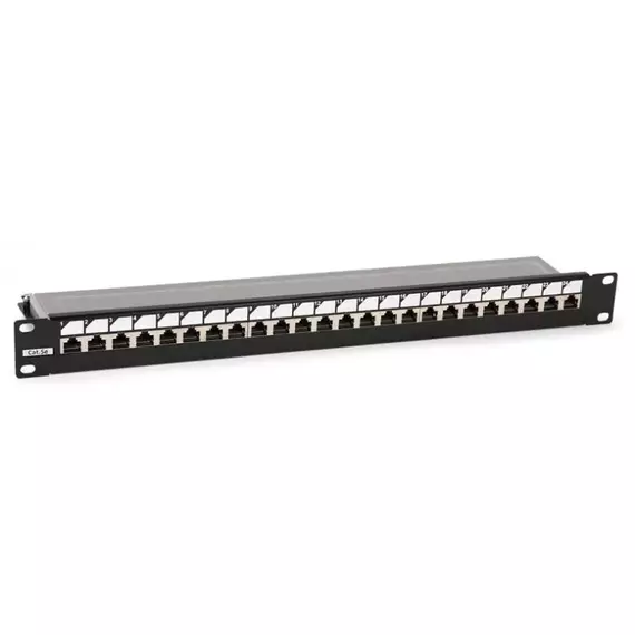 Патч-панель 19дюйм PP3-19-24-8P8C-C5E-SH-110D 1U 24 порта RJ45 полн. экран. кат.5e Dual IDC ROHS черн. Hyperline 246037, изображение 2