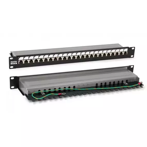 Патч-панель 19дюйм PP3-19-24-8P8C-C5E-SH-110D 1U 24 порта RJ45 полн. экран. кат.5e Dual IDC ROHS черн. Hyperline 246037, изображение 4