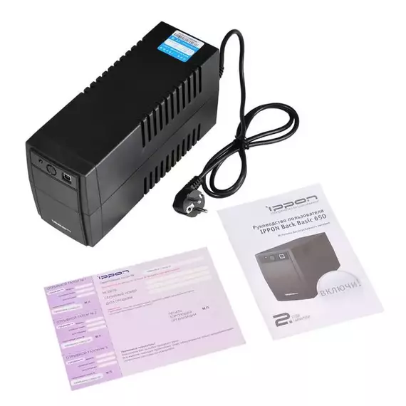 Источник бесперебойного питания Back Basic 850 480Вт 850В.А черн. IPPON 403406, изображение 9