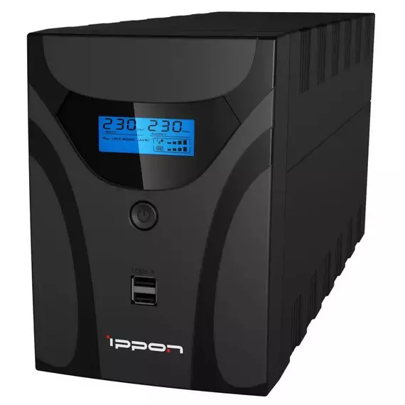 Источник бесперебойного питания Smart Power Pro II Euro 1200 720Вт 1200В.А черн. IPPON 1029740, изображение 3
