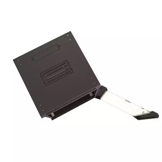 Шкаф настенный 19дюйм 9U 500х600х600мм TWB-0966-GP-RAL9004 стеклян. дверь черн. Hyperline 392631, изображение 3