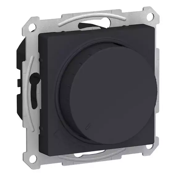 Механизм светорегулятора поворотно-нажимного AtlasDesign 630Вт карбон SchE ATN001036