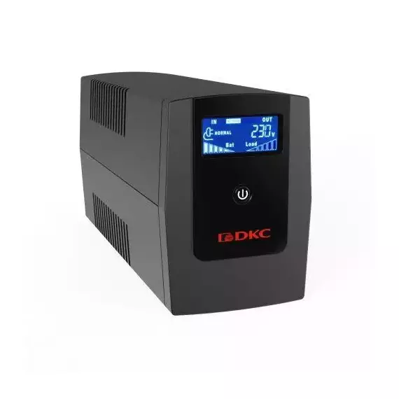 Источник бесперебойного питания ИБП Info LCD 1500В.А IEC C13 (4) USB + RJ45 DKC INFOLCD1500I