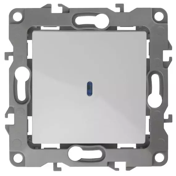 Механизм выключателя 1-кл. СП Эра12 10А IP20 12-1102-01 250В 10AX с подсветкой бел. Эра Б0014633