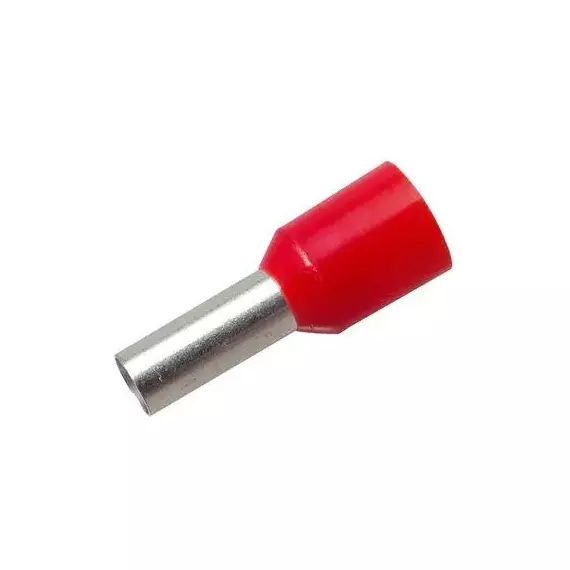 Наконечник штыревой втулочный изолир. (НШВИ F-12мм) 10кв.мм (СЕ100012red) красн. REXANT 08-0831, изображение 2