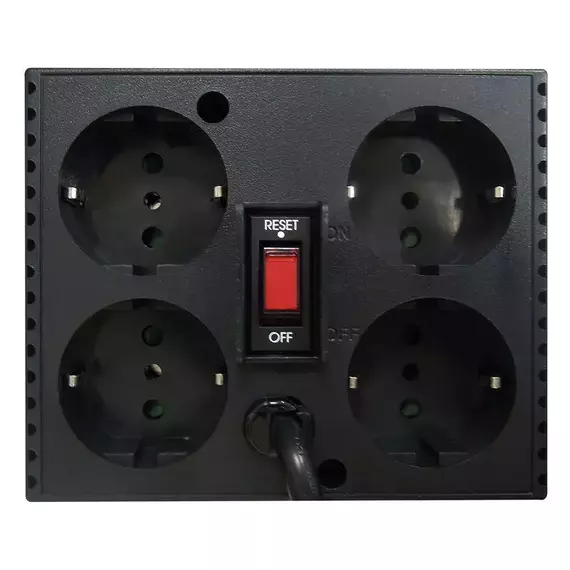 Стабилизатор напряжения TCA-1200 600Вт 1200В.А черн. POWERCOM 802506, изображение 3