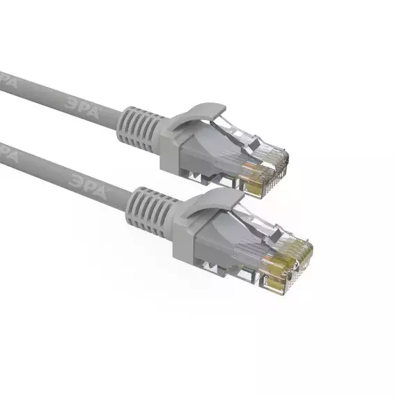 Патч корд U/UTP кат.5e PC-0.5U-A 0.5м сер. Simple Эра Б0051369