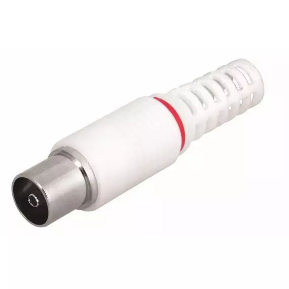 Разъем гнездо TV без пайки бел. (уп.100шт) Rexant 05-2043, изображение 4