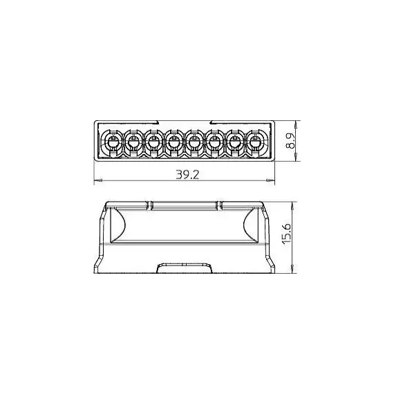 Клемма пружинная 8х2.5кв.мм 61 825 LGR OBO 2054523, изображение 2