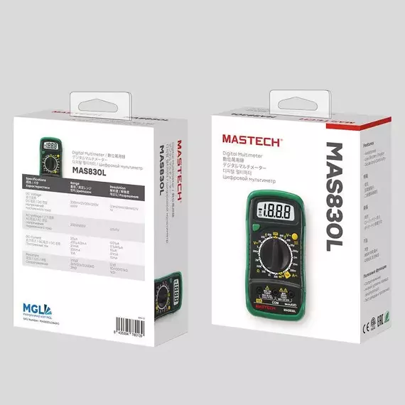Мультиметр портативный MAS830L Mastech 13-2007, изображение 6