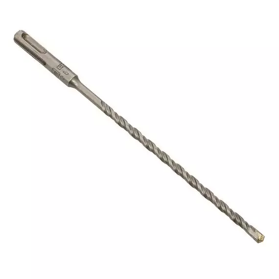 Бур по бетону SDS-plus 6х210мм 2 резца 4S спираль Master EKF db-6-210-2x4, изображение 2