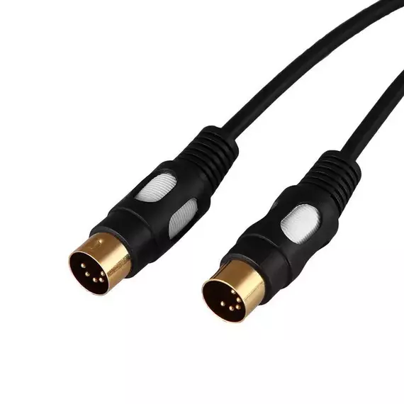 Шнур DIN 5PIN Plug - DIN 5PIN Plug 1.5м (GOLD) Rexant 17-2522, изображение 3