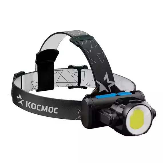 Фонарь светодиодный налобный 3Вт XPE 5Вт COB 1200Mah LI-On зар. Micro USB Космос KOCH5WLi-On, изображение 2