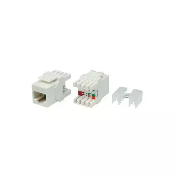 Вставка Keystone Jack RJ-45(8P8C) категория 5e тип 180град. KJ8-8P8C-C5e-180-WH бел. Hyperline 426192