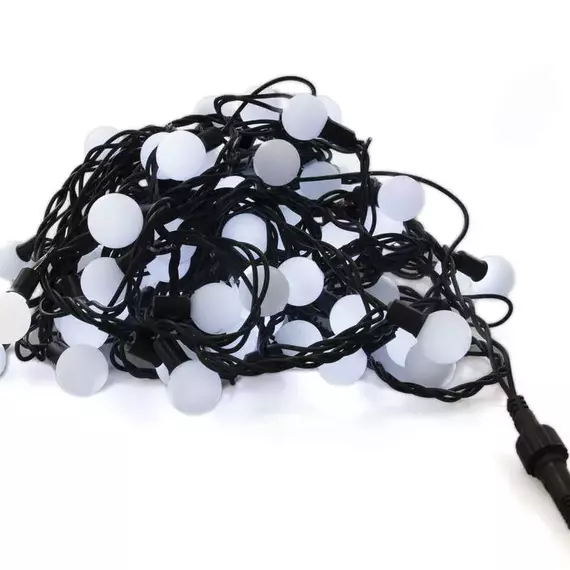 Гирлянда "Матовые шарики" OLDBL100-W-E 12м 100LED бел. SHlights OLDBL100-W-E
