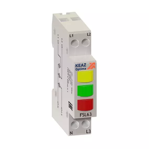 Индикатор фаз световой OptiDin FSL63 230A УХЛ3 КЭАЗ 138626