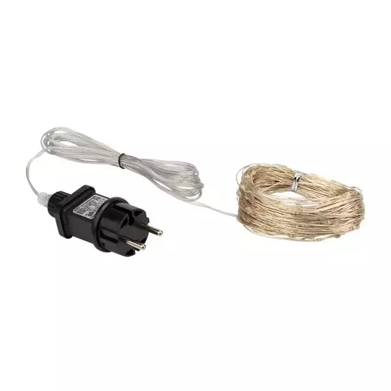 Гирлянда светодиодная "Роса" 20м 200LED тепл. бел. 3.6Вт IP44 с трансф. Neon-Night 303-206, изображение 6