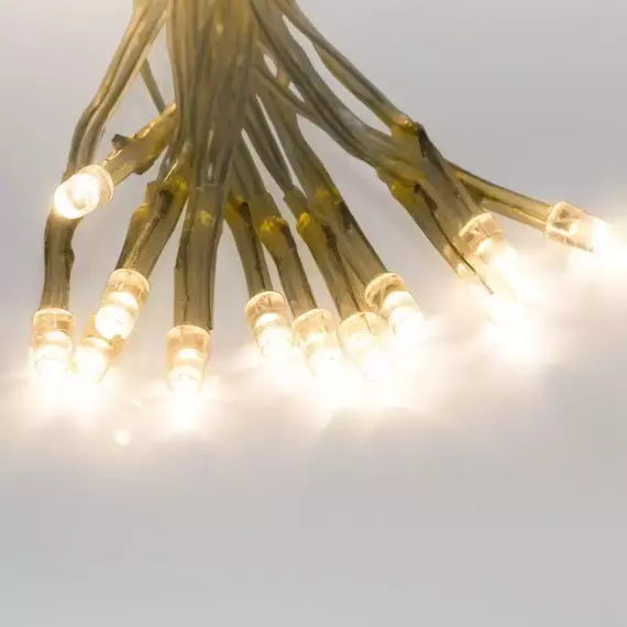 Гирлянда светодиодная "Сеть" 1.8х1.5м 180LED тепл. бел. 15Вт IP20 провод ПВХ прозр. Neon-Night 215-136, изображение 4