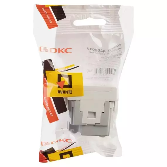 Розетка 1-м 2мод. Avanti "Белое облако" 16А IP41 2P+E защ. шторки с крышкой бел. DKC 4400012, изображение 4