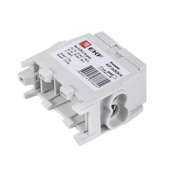 Клемма распределительная КСР с двойным винтом 2х25/2х16 сер. PROxima EKF ksr-2.25-2.16-grey, изображение 4