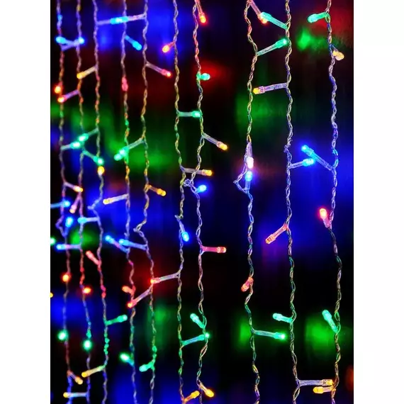 Гирлянда "Занавес" LDCL544C-M 544 RGB светодиодов 1.5х2.2м 16 нитей с контроллером для помещений SHLights 4690601035639, изображение 2