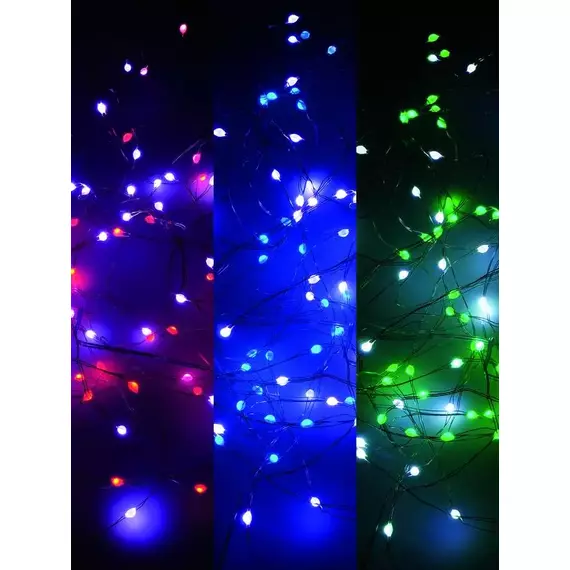 Гирлянда "Нить" ILDM096RGB-C-USB-RC 96 RGB минисветодиодов 9.6м с контроллером для помещений пульт SHLights 4690601049971, изображение 5