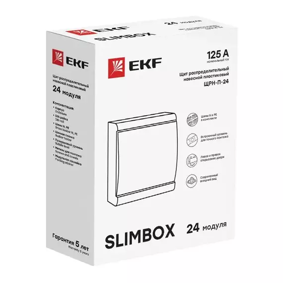 Щит ЩРН-П-24 "SlimBox" IP41 бел. дверца PROxima EKF sb-n-24w