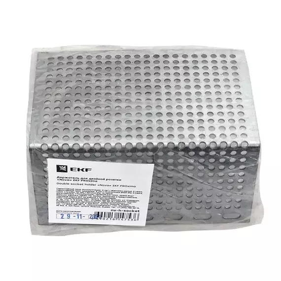 Держатель для 2-м розетки Nova PROxima EKF nv-h-socket, изображение 3