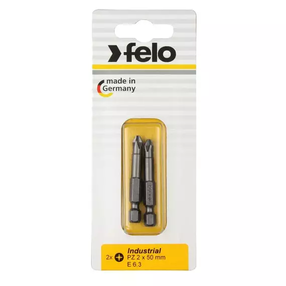 Бита крестовая Industrial PZ 2х50 (блист.2шт) FELO 03102536