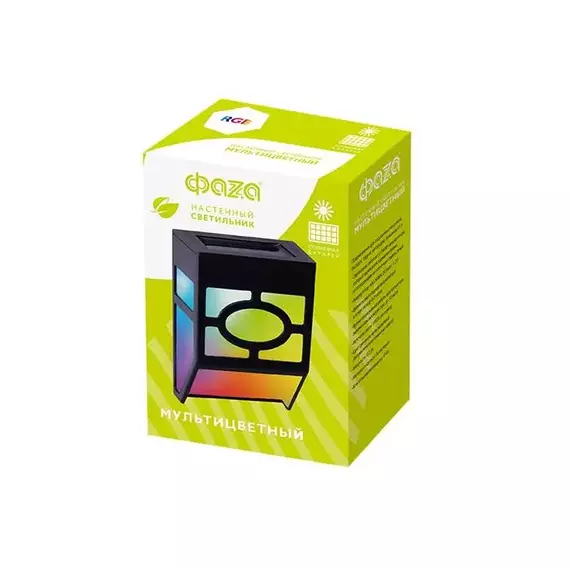 Светильник светодиодный на солнечной батарее SLR-W06-RGB настенный IP44 ФАZА 5040793, изображение 4