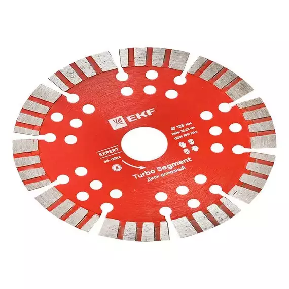Диск алмазный Turbo Segment 125х22.23мм Expert EKF dd-125ts, изображение 5